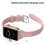 Ανταλλακτικό λουράκι Apple Watch, γνήσιο δέρμα, αγκράφες από ανοξείδωτο ατσάλι για 3