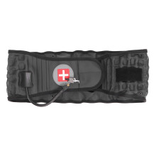Lumbar Traction Belt for Lower Back Pain Relief, Inflatable Decompression Back Support with Air Pump (Black)
