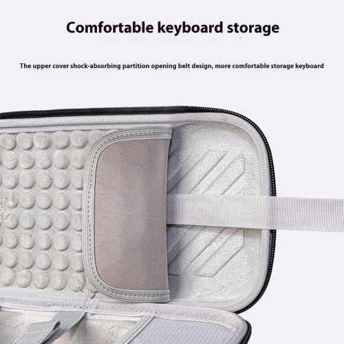 White Hard Carrying Case for Keyboard, Hard Shell Protection with Soft Lining and TravelFriendly Design 2