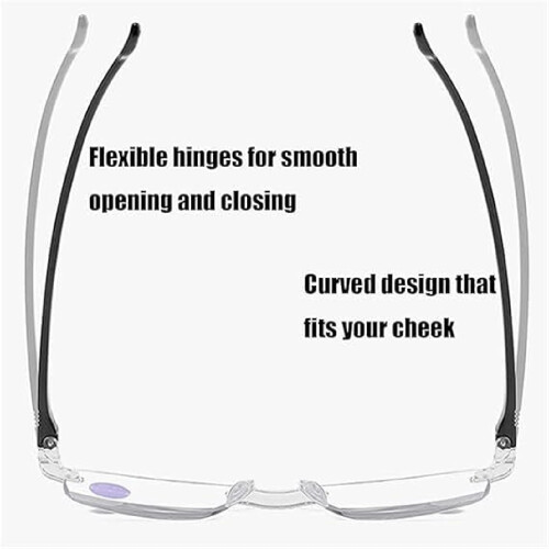 Auto Focus Reading Glasses 2 Pack, Blue Light Blocking Adjustable Focus Eyewear for Men and Women 2