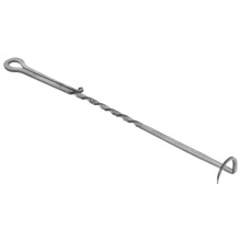 BBQ Meat Flipper Stainless Steel DoubleSided Grilling Skewers with Turner Hooks for Ribs Chicken