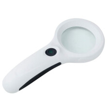 MA019 3X LED Magnifying Glass with Bright Light and UV Verification, Mini Pocket Handheld Design