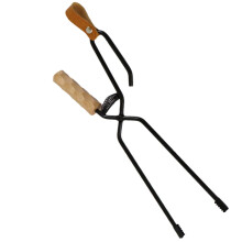 Heavy Duty Firewood Tongs with HeatResistant Long Handle and Secure Log Grip for Campfires