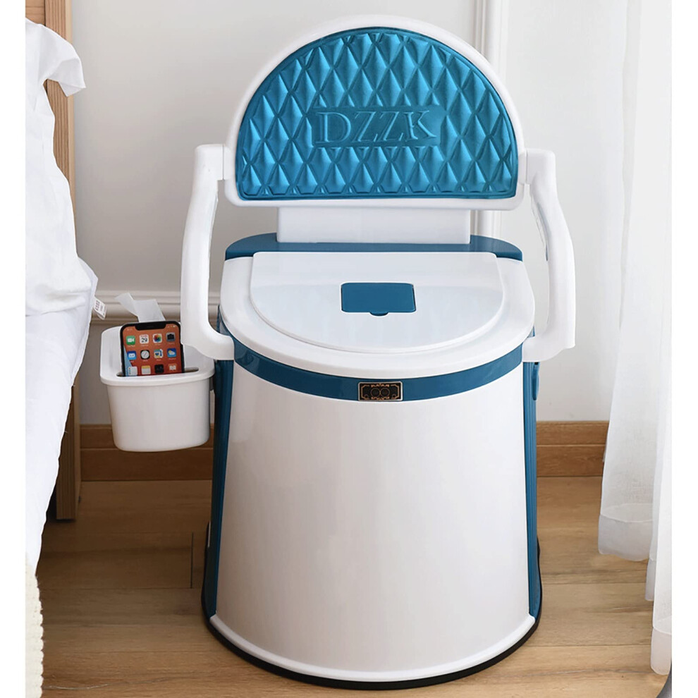 3 in 1 Folding Toilet Chair for Elderly, Portable Commode Chair with Armrests, NonSlip Base, Foldable Design