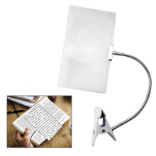 Large 4X Magnifying Glass with Stand, Flexible Gooseneck Clip for Reading, Crafts and Seniors
