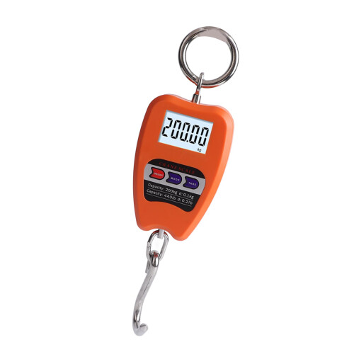200kg Digital Hanging Scale with HD Backlight Display, Durable Stainless Hook, Multi Unit Switching 1