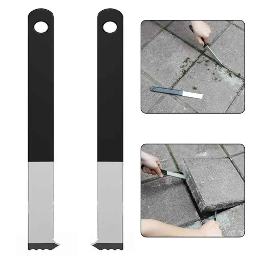 Tile Removal Tool with Joint Scraper, Durable Galvanized Construction, Ergonomic Handle for Pavers 2