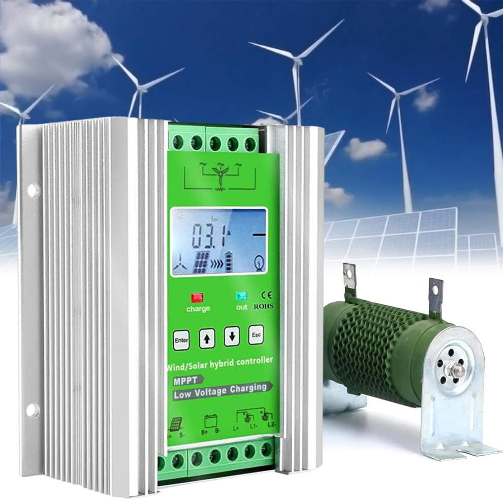 Wind Solar Hybrid Mppt Charge Controller 6000W8000w 48V, Lcd, Boost Charging, Offgrid 9310869815716