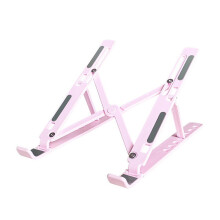 Adjustable Ergonomic Foldable Laptop Stand for Desk with Non Slip Stability and Airflow Cooling