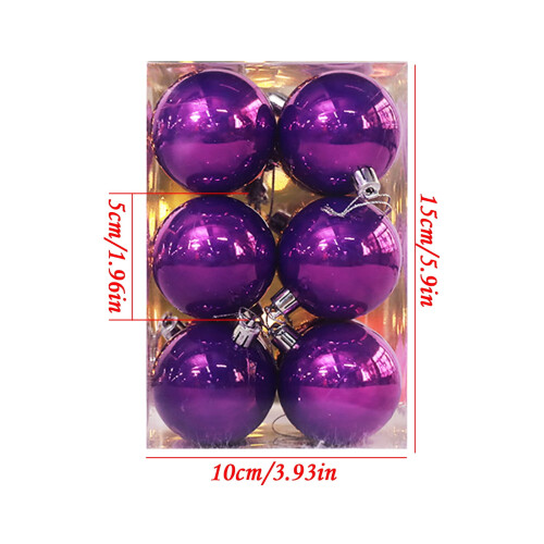 Christmas Tree Balls Purple 5cm 12 Pcs 2