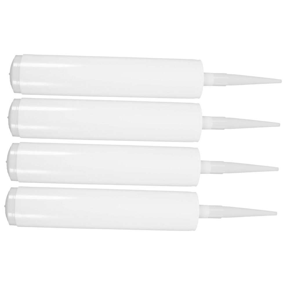 4Pcs Refillable Caulk Tubes Reusable Empty Caulking Tube For Tile Grout Crack And Leak 9310869727187