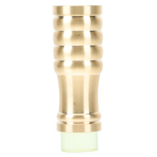 Walking Cane Tips with Anti Slip Rubber Grip and Brass Insert, Heavy Duty Hiking Pole Replacement Ends