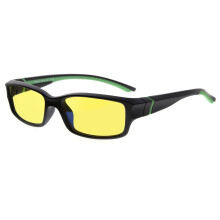 Blue Light Blocking Computer Glasses for Men and Women with AntiGlare Yellow Lenses Black Green Arms