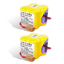 (2Pack) BR2/3AGCT4A Battery for FANUC CNC 6V 4400mAh A98L00310025 Long Lifespan Stable Backup Power