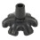 Walking Cane Tips 3/4 Inch Rubber Cane Tip Replacement with SixPoint Stable Support and AntiSlip Base 1