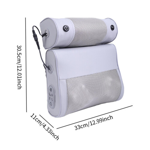 Neck and Back Massager Pillow with Dual Massage Function, Ergonomic Lumbar Support, Lightweight Design 2