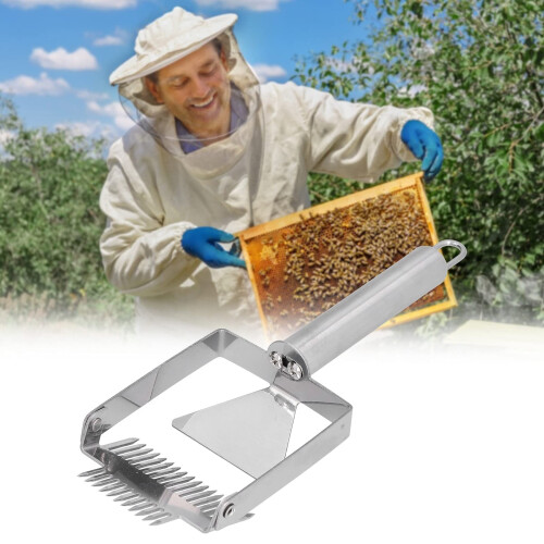 Beekeeping Tools Stainless Steel Double Head Honey Uncapping Fork and Shovel 2 in 1 Design 2