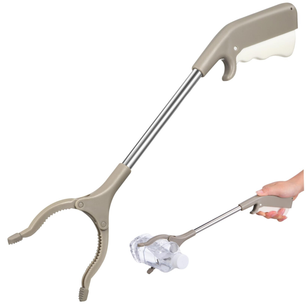 Heavy Duty Reacher Grabber Tool for Seniors and Elderly, Long Reach Litter Picker with NonSlip Handle