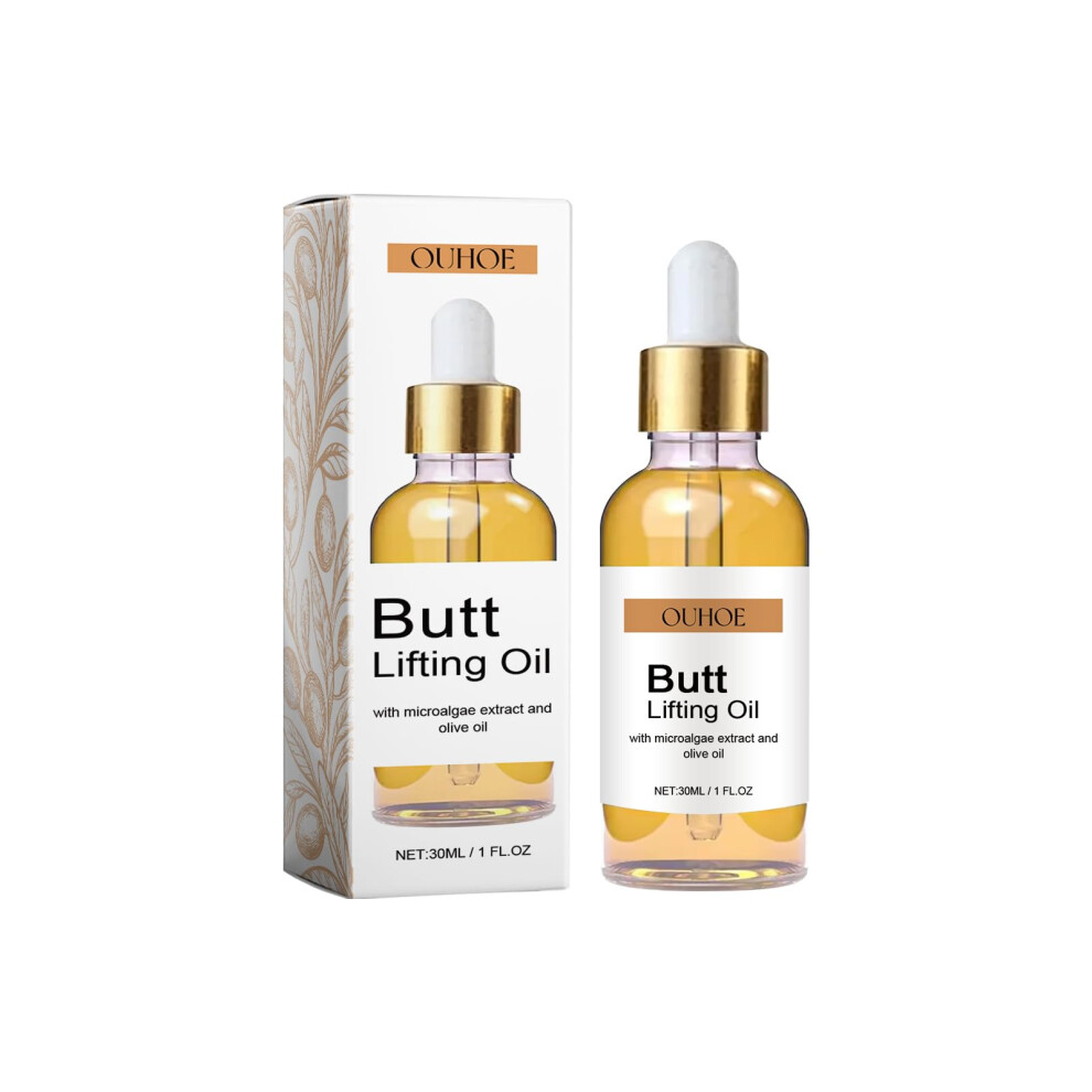 Black Buttock Firming Oil With Deep Hydration And Vitamin Boost, Lightweight Hip Lifting Massage Oil
