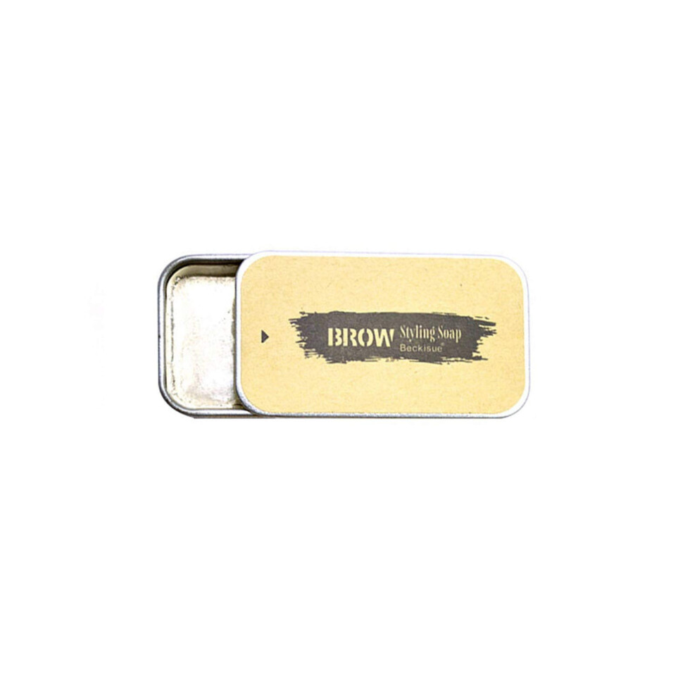 Yellow Waterproof Eyebrow Setting Gel With Brush And Comb, Long Lasting 4D Brow Styling Soap (Yellow)