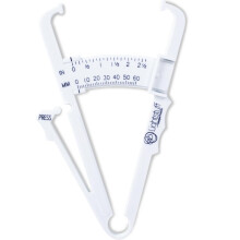 Body Fat Caliper for Home Use, Accurate Skinfold Measurement Tool with Body Fat Charts