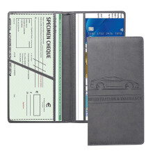 Car Registration and Insurance Card Holder, Vehicle-Gray