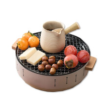 12 Inch Portable Charcoal Grill with Water Injection Insulation, Mini Tabletop BBQ for Camping and Patio