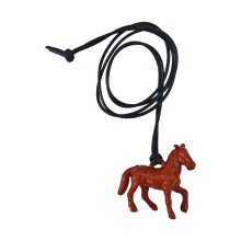 Stylish Outfit Enhancer Horse Pendant Necklace User-brown