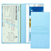 Car Registration and Insurance Card Holder, Vehicle-Sky Blue