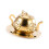 Adaptable Tea Pot with Cover Strainer Set 304 Nonrust-Gold 1