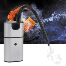 Cocktail Smoker Kit with Wood Chips, Cold Smoke Infuser for Drinks and Food, Easy Clean Handheld Design