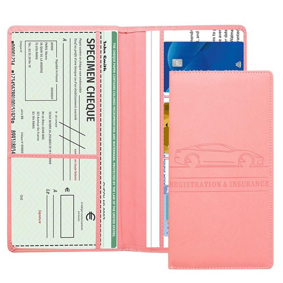 Car Registration And Insurance Card Holder, Vehicle- Peach 7709000773404