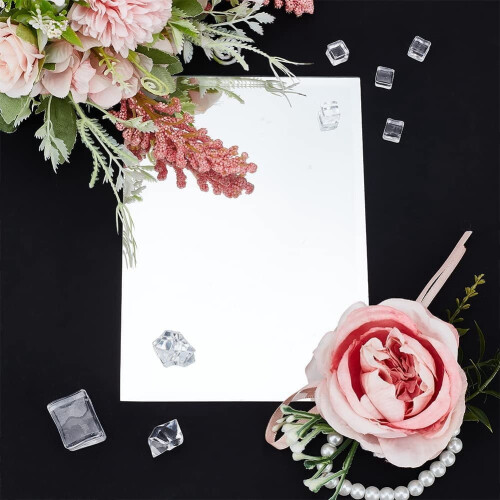 Rectangle Beveled Glass Mirror 4x7 inch 1 pc