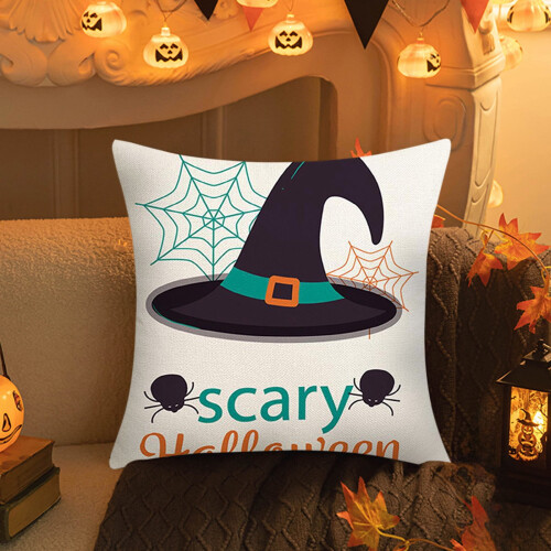 Halloween örngott Polyester 45x45cm Flerfärgad
