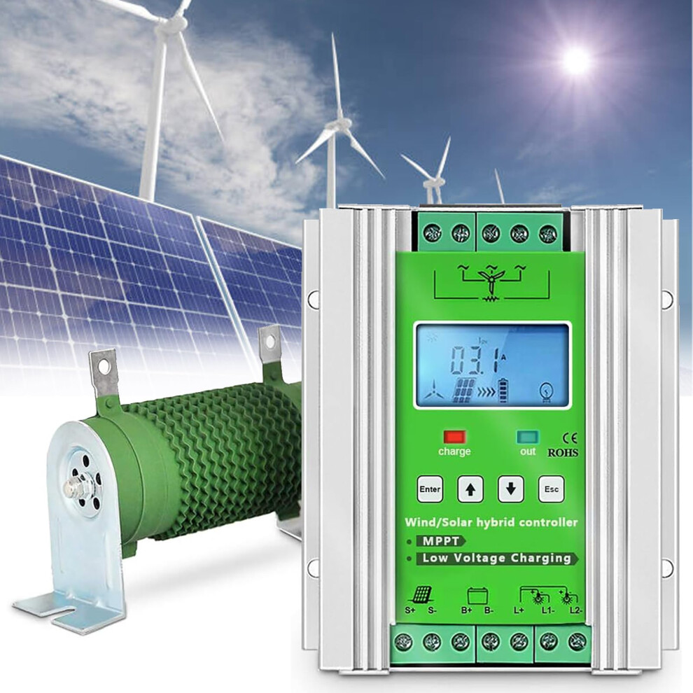 20000W Mppt Wind Solar Hybrid Charge Controller 24V 48V, Boost Efficiency For Wind Turbine Battery 9330225686903