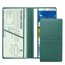 Car Registration and Insurance Card Holder, Vehicle-dark green