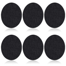 toppe in denim termoadesive per jeans, toppe in denim ellittiche termoadesive per interni jeans, riparazione termoadesiva nera per giacche jeans,