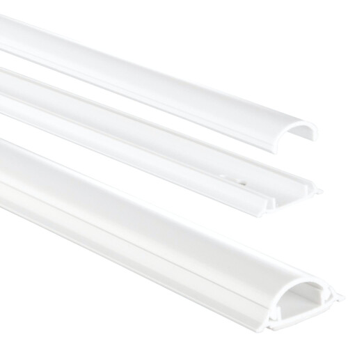 Hama PVC Kabelkanal Halbrund 100/3,5/0,9cm Weiß 1
