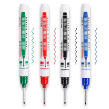 Stück Tieflochmarker mit langer Spitze, 4 Farben, 20 mm, für Zimmerleute, Bauarbeiter, Architekten und Schreiner.