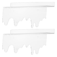 Półki pływające z przezroczystego akrylu 30x15 cm (2 szt.)