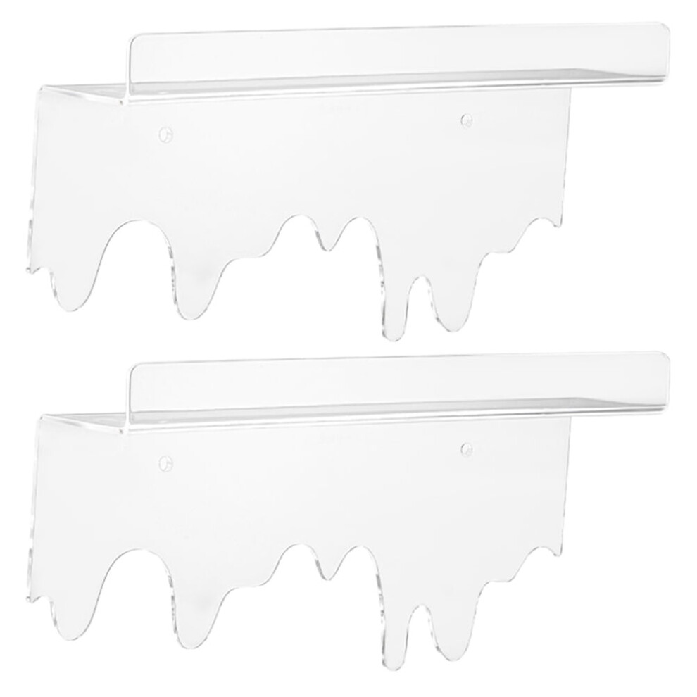 Clear Acrylic Floating Shelves 30X15cm (2 Pcs) 9009879246879