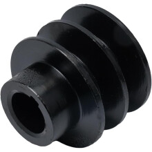 Polia de correia dupla em V industrial com ranhura dupla para furo de 20 mm, ampla compatibilidade e desempenho confiável.