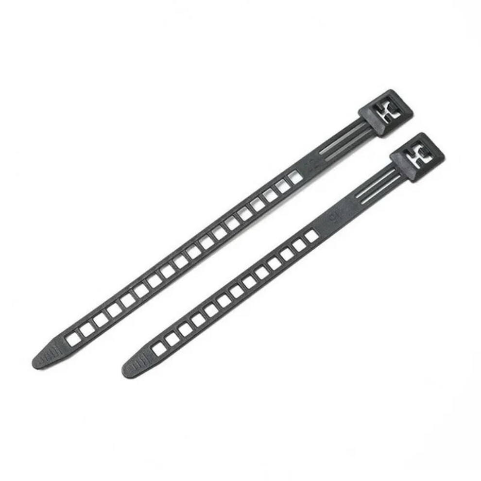 Black Reusable Cable Ties 3 Pack, Adjustable 9Mm X 150Mm Releasable Straps For Cable Management 9310869826286