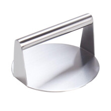 Stainless Steel Burger Press 5.5 Inch Nonstick Flat Bottom Burger Smasher for Griddle Easy Clean