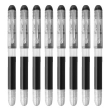 stuks wegwerp vulpennen met zwarte inkt, inktpennen, 0,5 mm fijne, soepele schrijfpennen met sneldrogende vloeibare inkt voor schetsen,