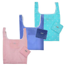 Sacola de compras dobrável e portátil, sacolas reutilizáveis para compras, bolsas práticas para viagens, uso doméstico e ao ar livre, sacola de