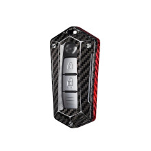 Red and Black Carbon Fiber Key Fob Cover for Nissan Infiniti Altima GTR 370Z Q50 Q60 QX60 ScratchResistant