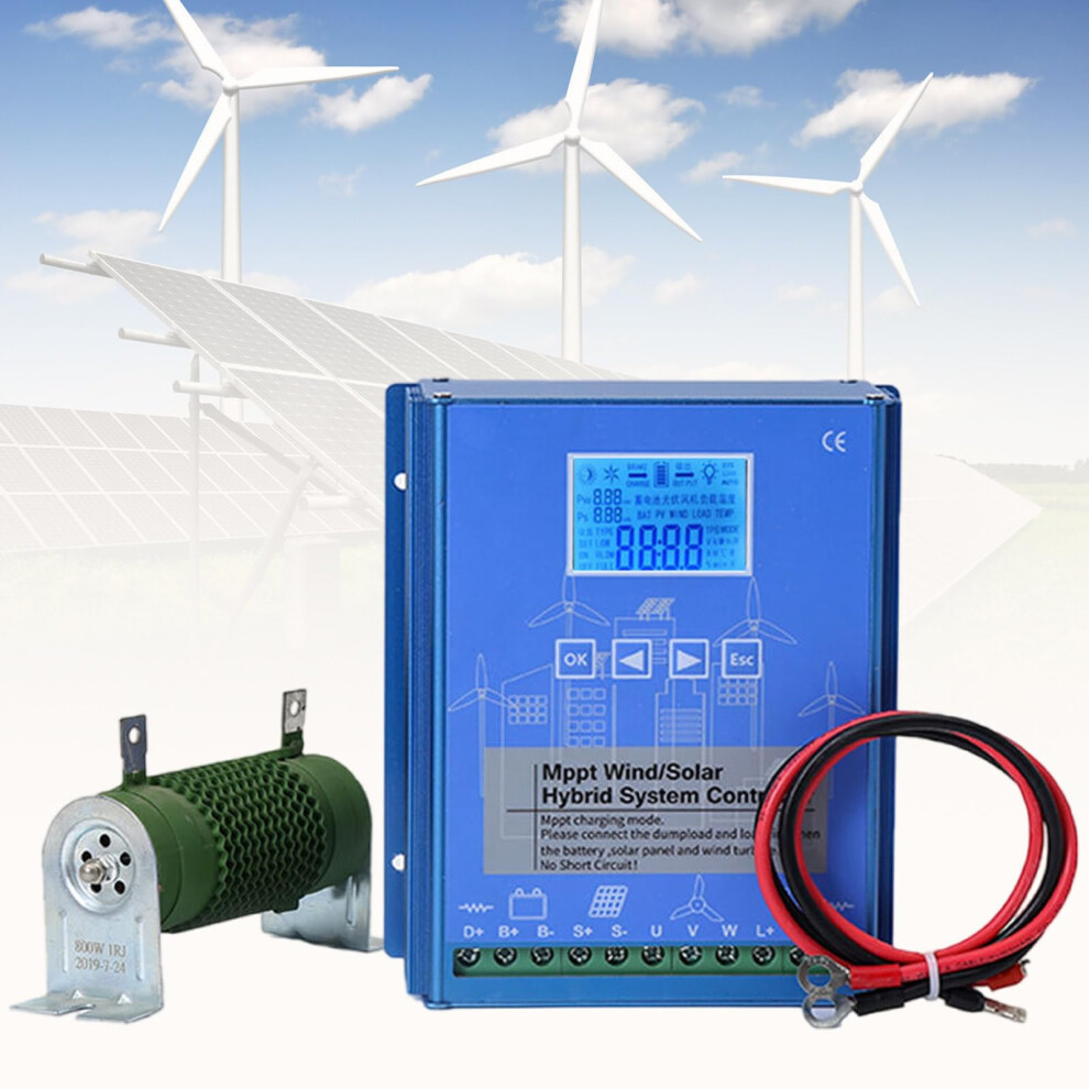 12000W 12V 24V 48V Wind Solar Hybrid Charge Controller Mppt For Wind Turbine Battery Charging Power Output 9310869696193