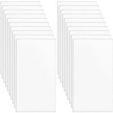 20pcs Clear Acrylic Sheets 3.5x2in 3mm Thick