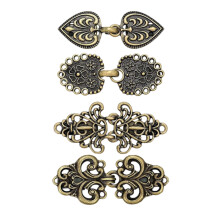 Broche vintage pour foulard en soie, boucle, lot de 4 pinces à pull femme, pinces à cape, broche cape antique, pull celtique